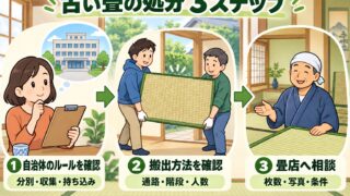 古畳の処分　3ステップ