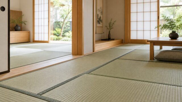畳の厚みと建具の納まりを考える和室のイメージ
