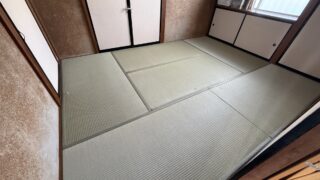 静岡市清水区袖師町の6畳の畳を新しくした和室全景